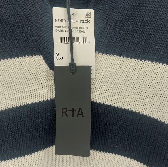 RTA distressed striped jumper sweater - Picture 5 of 12